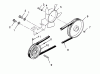 Toro 73421 (416-H) - 416-H Garden Tractor, 1993 (3900001-3999999) Ersatzteile DRIVE BELT AND PULLEYS