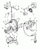 Toro 73421 (416-H) - 416-H Garden Tractor, 1993 (3900001-3999999) Ersatzteile GEARCASE AND IGNITION CONTROLS