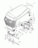 Toro 73421 (416-H) - 416-H Garden Tractor, 1993 (3900001-3999999) Ersatzteile HOOD ASSEMBLY