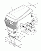 Toro 73421 (416-H) - 416-H Garden Tractor, 1993 (3900001-3999999) Listas de piezas de repuesto y dibujos HOOD ASSEMBLY