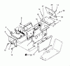 Toro 73421 (416-H) - 416-H Garden Tractor, 1993 (3900001-3999999) Listas de piezas de repuesto y dibujos HOOD STAND AND SUPPORTS