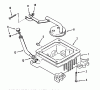 Toro 73421 (416-H) - 416-H Garden Tractor, 1993 (3900001-3999999) Ersatzteile OIL BASE AND FILL TUBE AND BRACKET