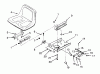 Toro 73421 (416-H) - 416-H Garden Tractor, 1993 (3900001-3999999) Ersatzteile SEAT