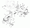 Toro 73421 (416-H) - 416-H Garden Tractor, 1995 (5901047-5999999) Ersatzteile CLUTCH, BRAKE AND SPEED CONTROL LINKAGE