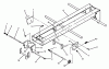 Toro 73421 (416-H) - 416-H Garden Tractor, 1995 (5901047-5999999) Ersatzteile FRAME AND HITCH ASSEMBLY