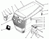 Toro 73421 (416-H) - 416-H Garden Tractor, 1995 (5901047-5999999) Ersatzteile HOOD ASSEMBLY