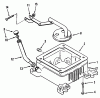 Toro 73421 (416-H) - 416-H Garden Tractor, 1995 (5901047-5999999) Ersatzteile OIL BASE AND FILL TUBE AND BRACKET