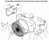 Toro 73422 (416-8) - 416-8 Garden Tractor, 1996 (6900001-6999999) Ersatzteile ENGINE HOUSING