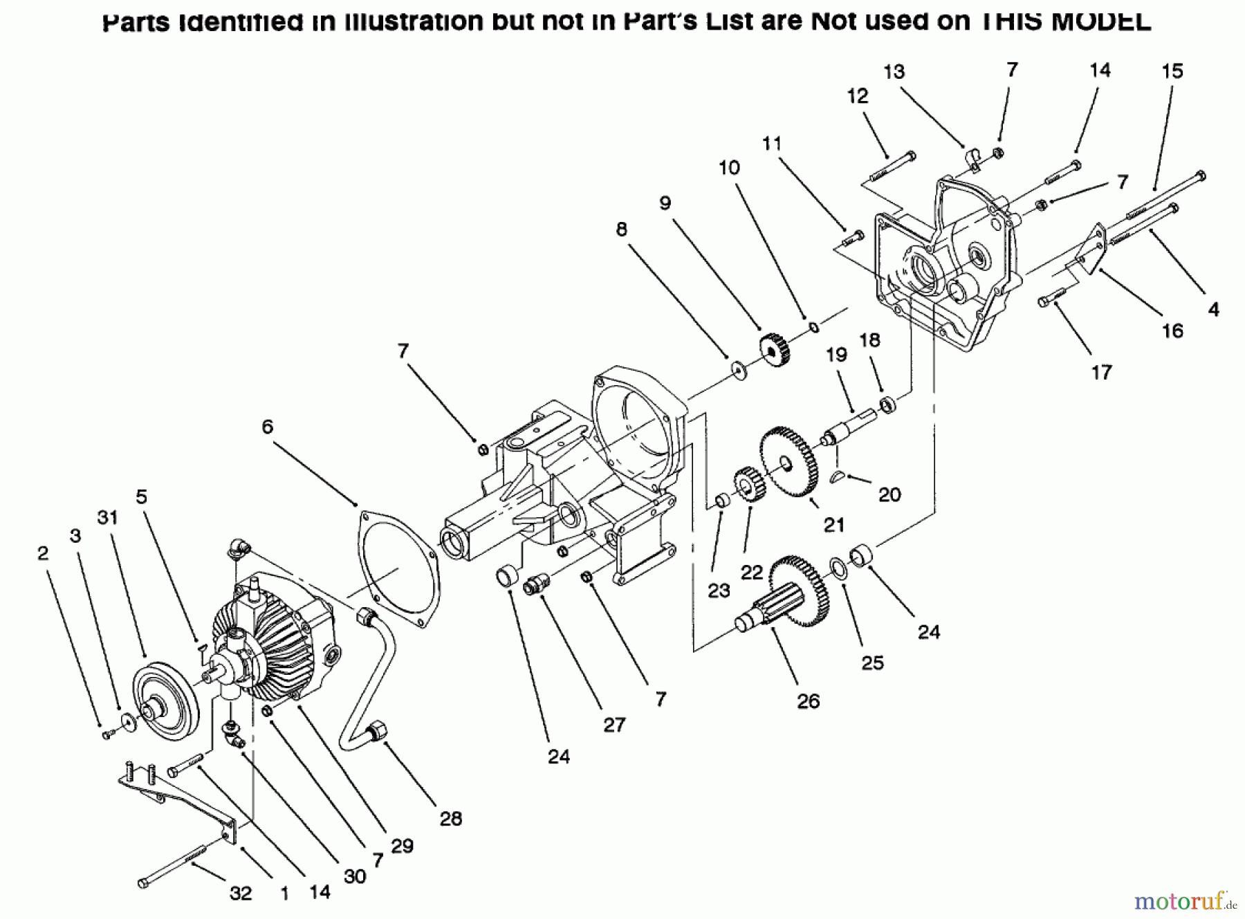  Toro Neu Mowers, Lawn & Garden Tractor Seite 1 73423 (416-H) - Toro 416-H Garden Tractor, 1996 (6900001-6999999) HYDROSTATIC TRANSMISSION #2