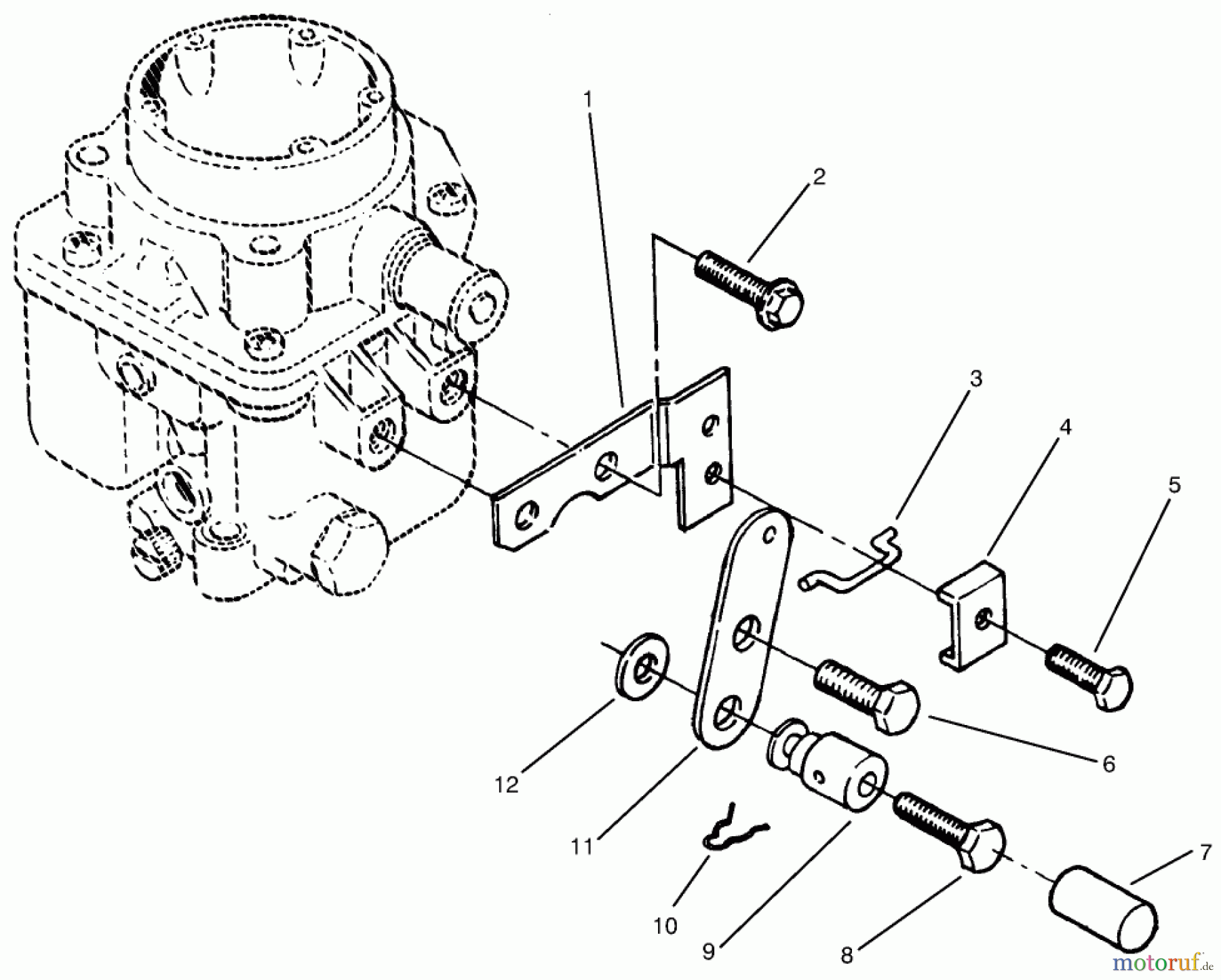  Toro Neu Mowers, Lawn & Garden Tractor Seite 1 73423 (416-H) - Toro 416-H Garden Tractor, 1997 (7900001-7999999) CHOKE CONTROL