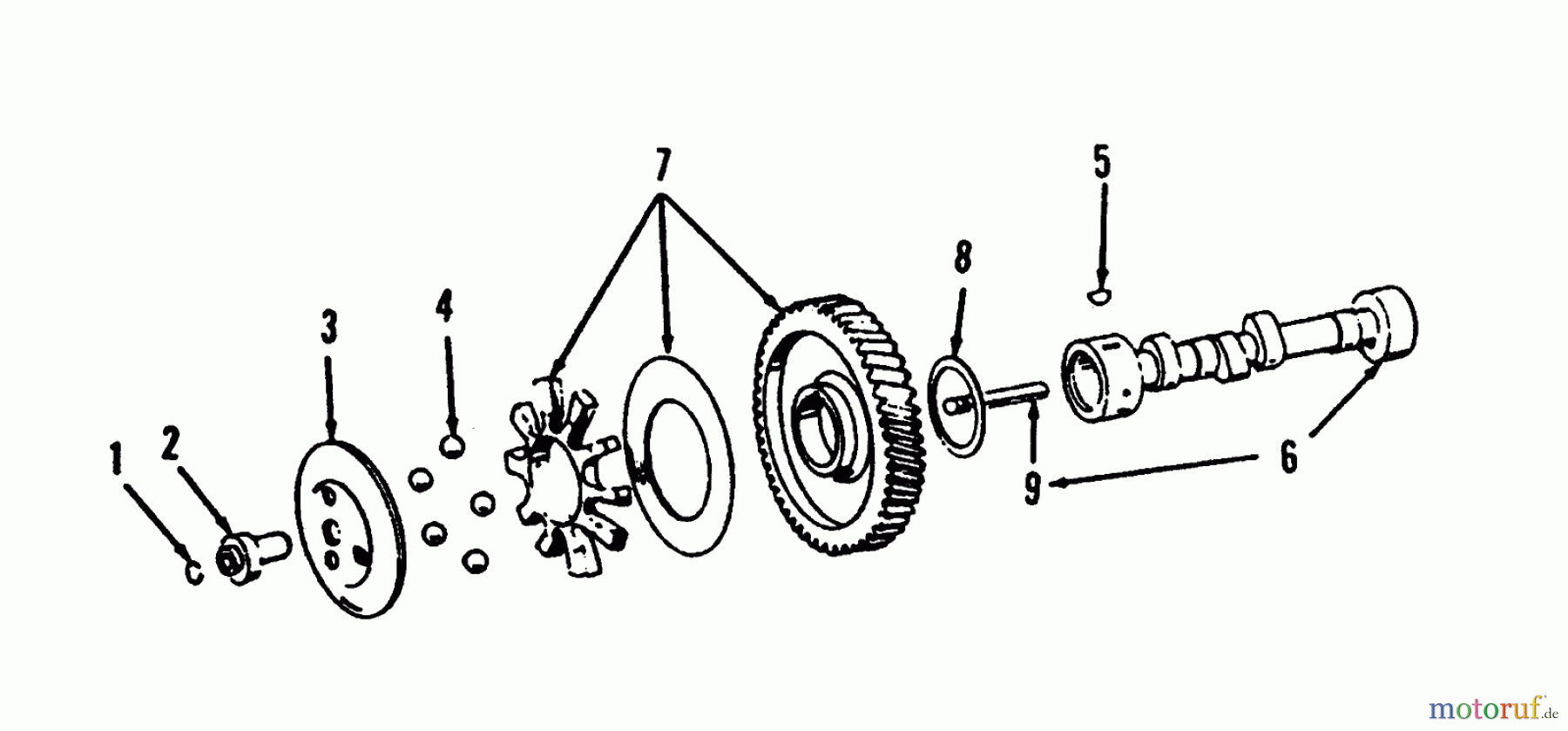  Toro Neu Mowers, Lawn & Garden Tractor Seite 1 73501 (520-H) - Toro 520-H Garden Tractor, 1993 (39000001-39999999) CAMSHAFT