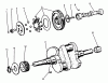 Toro 73501 (520-H) - 520-H Garden Tractor, 1994 (49000001-49999999) Ersatzteile CAMSHAFT & CRANKSHAFT