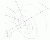 Toro 73542 (520xi) - 520xi Garden Tractor, 2003 (230000001-230999999) Ersatzteile WHEEL ASSEMBLY