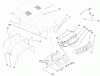 Toro 73580 (520Lxi) - 520Lxi Garden Tractor, 2000 (200000001-200999999) Ersatzteile HOOD & HEADLIGHT ASSEMBLY