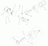 Toro 73580 (520Lxi) - 520Lxi Garden Tractor, 2000 (200000001-200999999) Ersatzteile PISTON & CRANKSHAFT ASSEMBLY