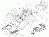 Toro 74570 (170-DH) - 170-DH Lawn Tractor, 2000 (200000001-200999999) Ersatzteile BODY ASSEMBLY #1