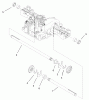 Toro 74570 (DH 210) - DH 210 Lawn Tractor, 2005 (250000001-250999999) Listas de piezas de repuesto y dibujos AXLE SHAFT ASSEMBLY TRANSMISSION ASSEMBLY NO. 104-2889
