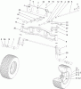 Toro 74585 (DH 210) - DH 210 Lawn Tractor, 2012 (SN 312000001-312999999) Ersatzteile FRONT AXLE ASSEMBLY