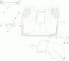 Toro 74585 (DH 210) - DH 210 Lawn Tractor, 2012 (SN 312000001-312999999) Ersatzteile TUNNEL AND COLLECTOR PLATE ASSEMBLY