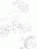 Toro 74593 (DH 220) - DH 220 Lawn Tractor, 2011 (311000001-311000400) Ersatzteile REAR WHEEL AND TRANSAXLE ASSEMBLY