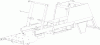 Toro 74596 (DH 220) - DH 220 Lawn Tractor, 2012 (SN 312000001-312999999) Ersatzteile FRAME ASSEMBLY