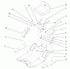Toro 77104 (16-38H) - 16-38H Lawn Tractor, 2000 (200000001-200999999) Ersatzteile REAR BODY & SEAT ASSEMBLY