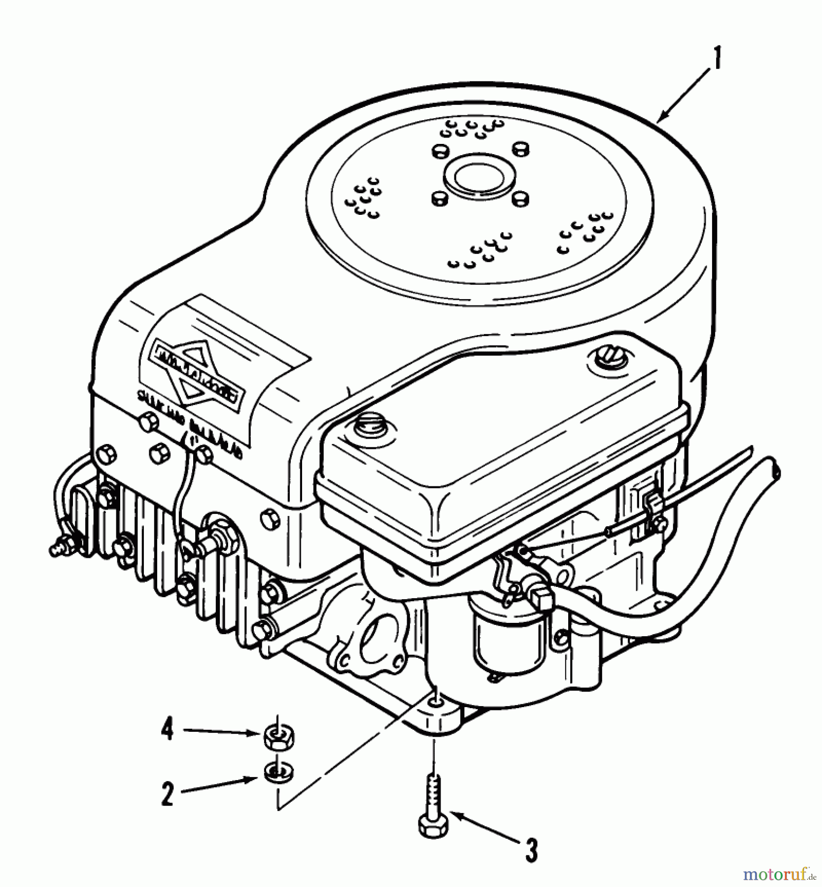 Toro Neu Mowers, Lawn & Garden Tractor Seite 2 92-11BF01 (B-111) - Toro B-111 6-Speed Tractor, 1979 ENGINE