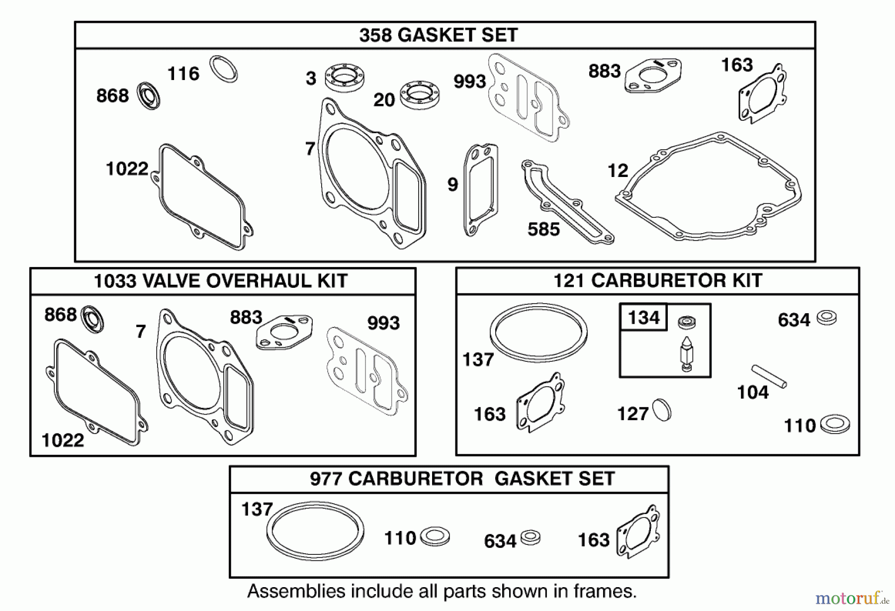  Toro Neu Accessories, Mower 98-9240 - Toro Proline Conversion Kit, GTS 200 BBC Engine ENGINE GTS-200 #9