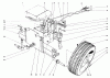 Toro 56150 (732) - 732 Sportsman Rider, 1975 (5000001-5999999) Ersatzteile FRONT AXLE AND WHEEL ASSEMBLY