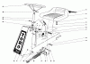 Toro 56150 (732) - 732 Sportsman Rider, 1975 (5000001-5999999) Ersatzteile STEERING AND SEAT ASSEMBLY