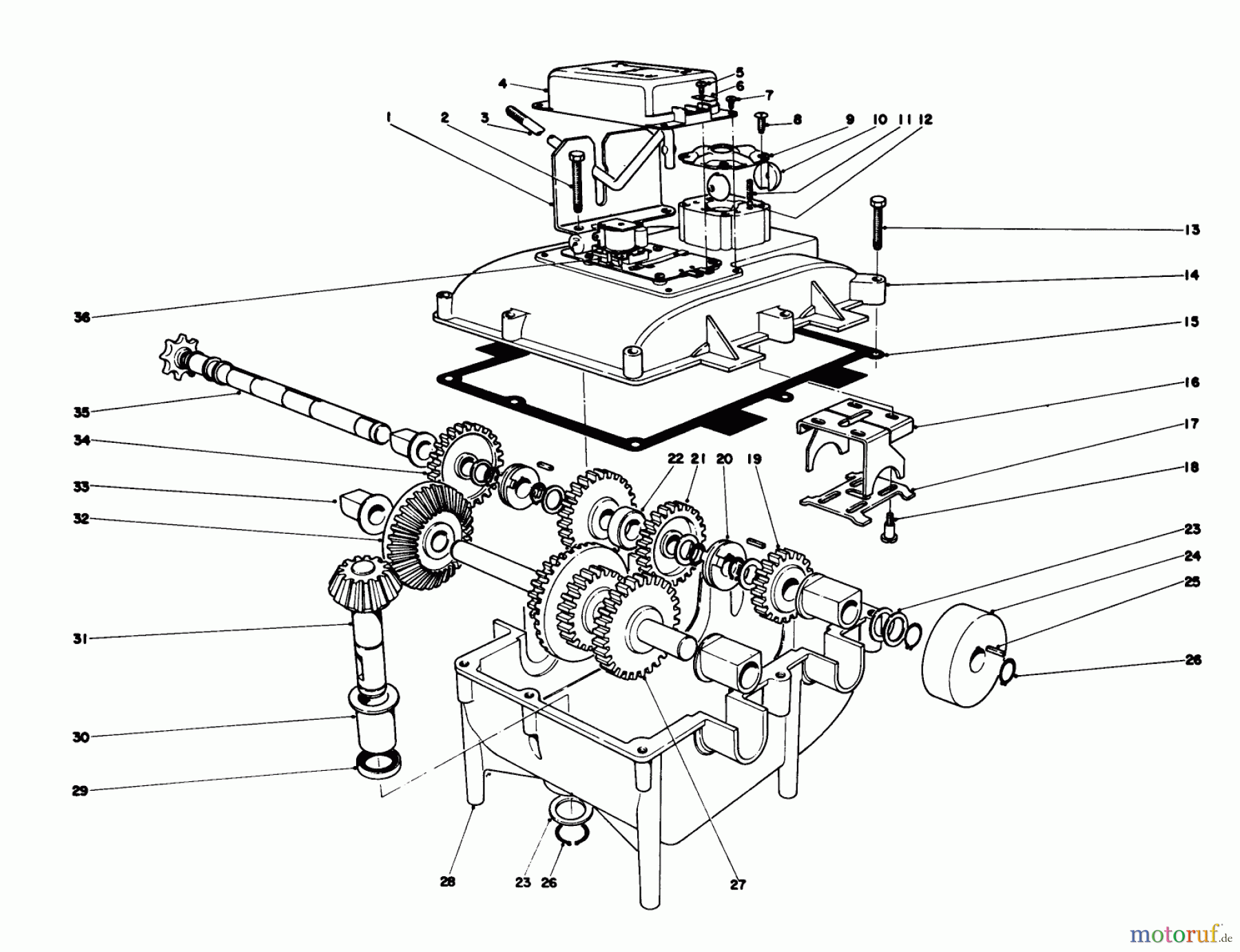  Toro Neu Mowers, Rear-Engine Rider 56108 - Toro 32
