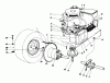 Toro 56125 (7-25) - 7-25 Rear Engine Rider, 1983 (3000001-3999999) Ersatzteile ENGINE AND AXLE ASSEMBLY
