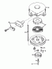 Toro 56125 (7-25) - 7-25 Rear Engine Rider, 1983 (3000001-3999999) Ersatzteile REWIND STARTER NO. 590420