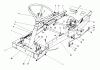 Toro 56125 (7-25) - 7-25 Rear Engine Rider, 1985 (5000001-5999999) Ersatzteile FRAME ASSEMBLY