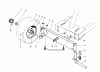 Toro 56132 (825) - 825 Recycler Rider, 1991 (1000001-1999999) Ersatzteile FRONT AXLE ASSEMBLY