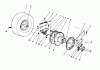 Toro 56132 (825) - 825 Recycler Rider, 1991 (1000001-1999999) Ersatzteile REAR AXLE ASSEMBLY
