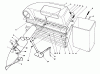 Toro 56132 (825) - 825 Recycler Rider, 1991 (1000001-1999999) Ersatzteile TWIN BAGGER GRASS CATCHER MODEL 59053 (OPTIONAL)