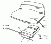 Toro 56195 (12-32) - 12-32 Rear Engine Rider, 1992 (2000001-2999999) Ersatzteile SEAT ASSEMBLY (MODEL NO. 56185)