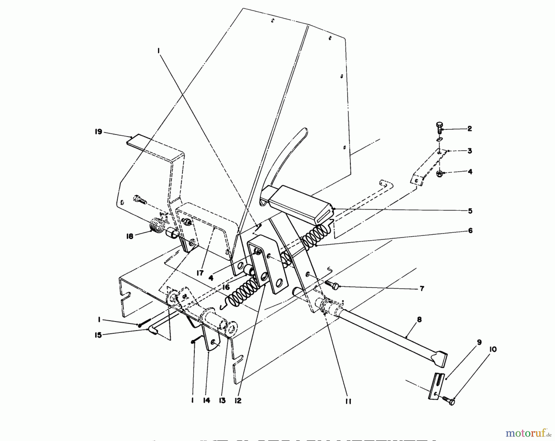  Toro Neu Mowers, Rear-Engine Rider 56190 (10-32) - Toro 10-32 Recycler Rider, 1991 (1000001-1999999) BRAKE & CLUTCH ASSEMBLY