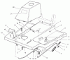 Toro 70040 (8-25) - 8-25 Rear Engine Rider, 1998 (8900001-8999999) Ersatzteile FRONT BODY ASSEMBLY