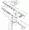 Toro 70040 (8-25) - 8-25 Rear Engine Rider, 1998 (8900001-8999999) Ersatzteile TRANSMISSION PEERLESS MODEL 700-025