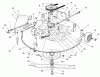 Toro 70060 (8-25) - 8-25 Rear Engine Rider, 1997 (79000001-79999999) Ersatzteile CUTTING UNIT ASSEMBLY