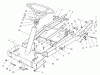 Toro 70060 (8-25) - 8-25 Rear Engine Rider, 1997 (79000001-79999999) Ersatzteile FRAME ASSEMBLY