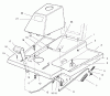 Toro 70060 (8-25) - 8-25 Rear Engine Rider, 1997 (79000001-79999999) Ersatzteile FRONT BODY ASSEMBLY