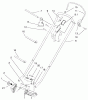 Toro 70060 (8-25) - 8-25 Rear Engine Rider, 1997 (79000001-79999999) Ersatzteile HANDLE ASSEMBLY