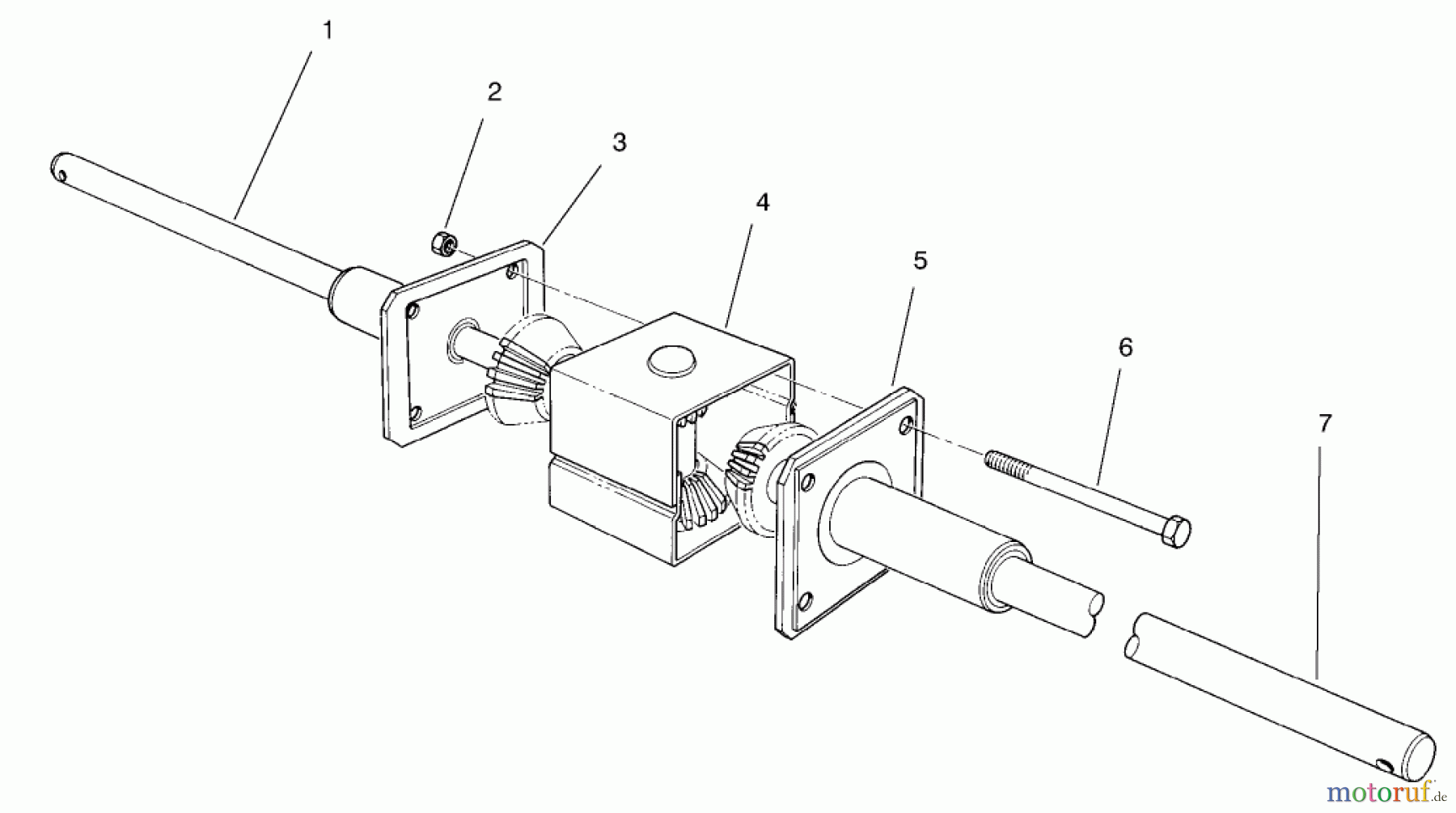  Toro Neu Mowers, Rear-Engine Rider 70122 (8-25) - Toro 8-25 Rear Engine Rider, 2001 (210000001-210999999) DIFFENTIAL ASSEMBLY