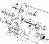 Toro 03102 - 58" Professional, 1967 (7000001-7999999) Ersatzteile DIFFERENTIAL AND COUNTER SHAFT ASSEMBLY PARTS LIST