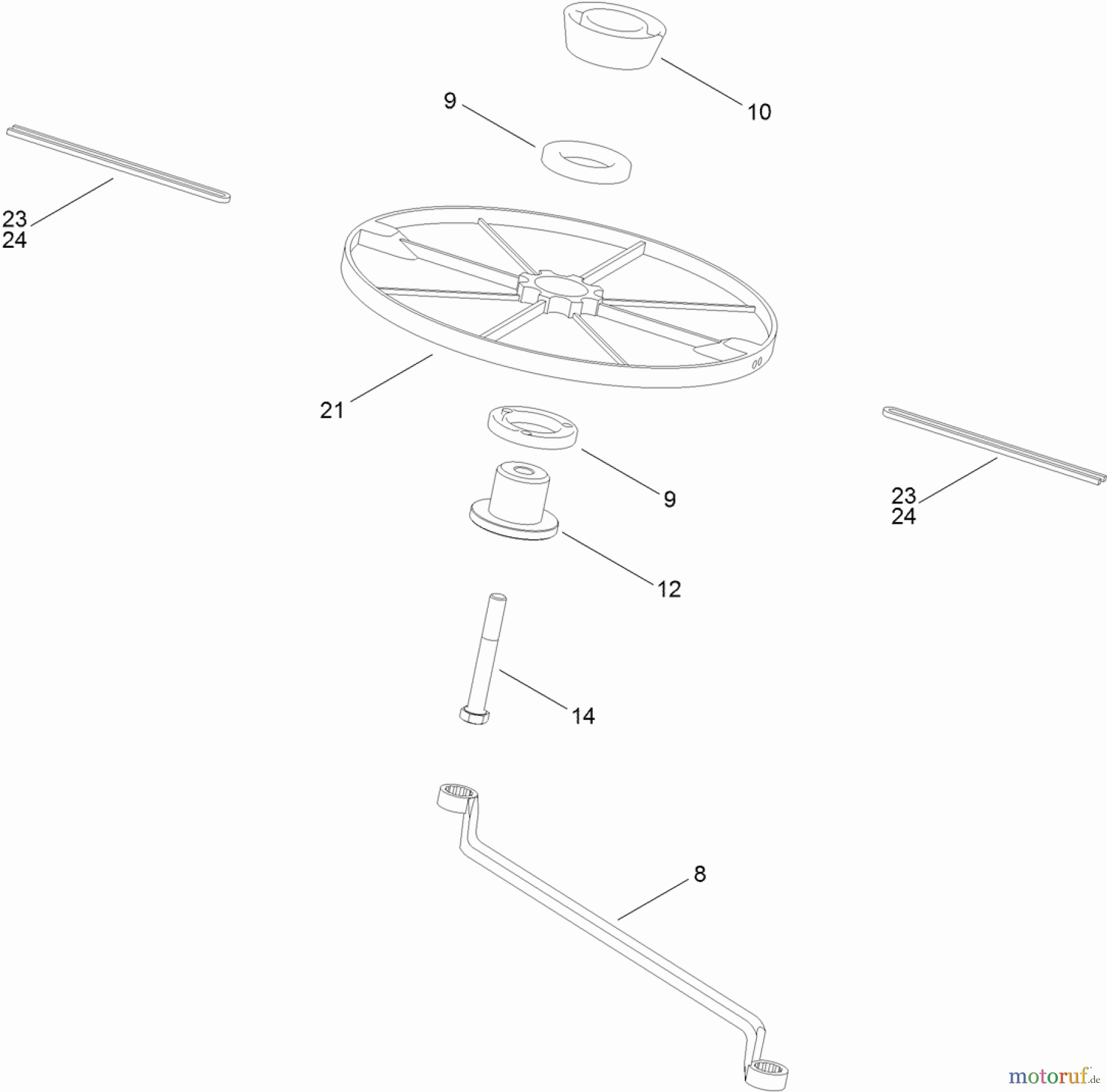  Toro Neu Mowers, Walk-Behind Seite 1 02602 - Toro HoverPro 450 Mower, 2012 (SN 312000001-312999999) CUTTING ASSEMBLY