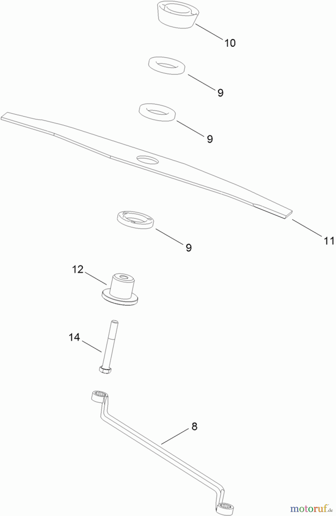  Toro Neu Mowers, Walk-Behind Seite 1 02603 - Toro HoverPro 450 Mower, 2012 (SN 312000001-312999999) CUTTING ASSEMBLY