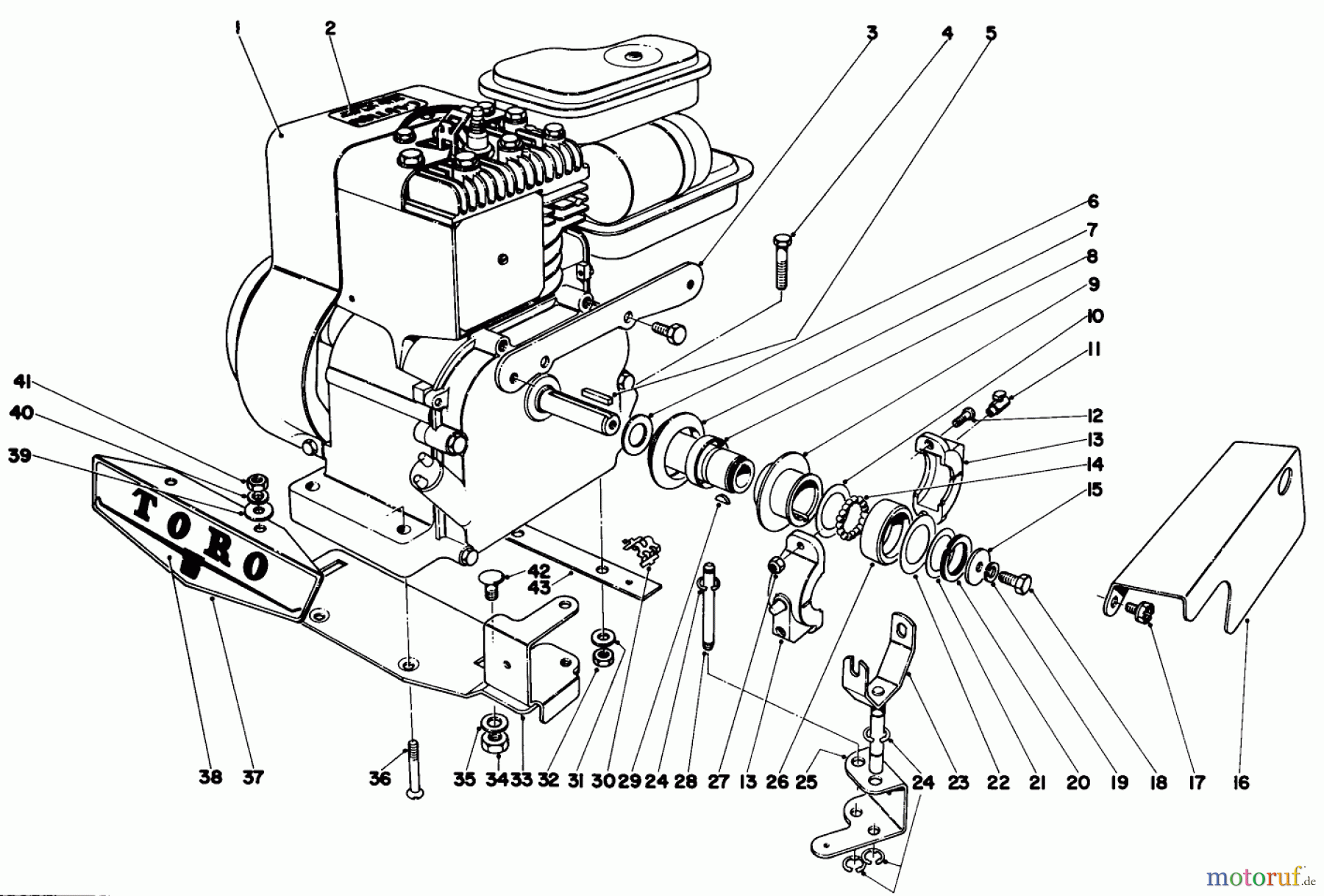  Toro Neu Mowers, Walk-Behind Seite 1 10313 - Toro Sportlawn Lawnmower, 1962 (2000001-2999999) 18